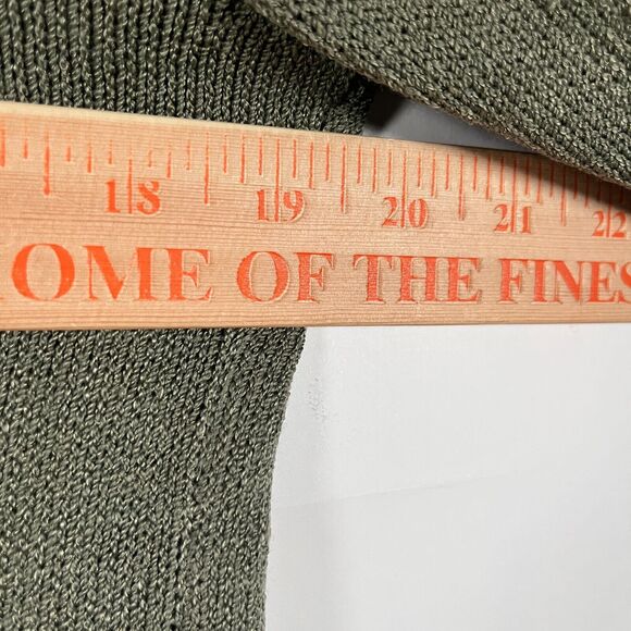 St John Vintage Cardigan Sweater Long Duster Santana Knit Gathered Sleeve Medium - Picture 5 of 10